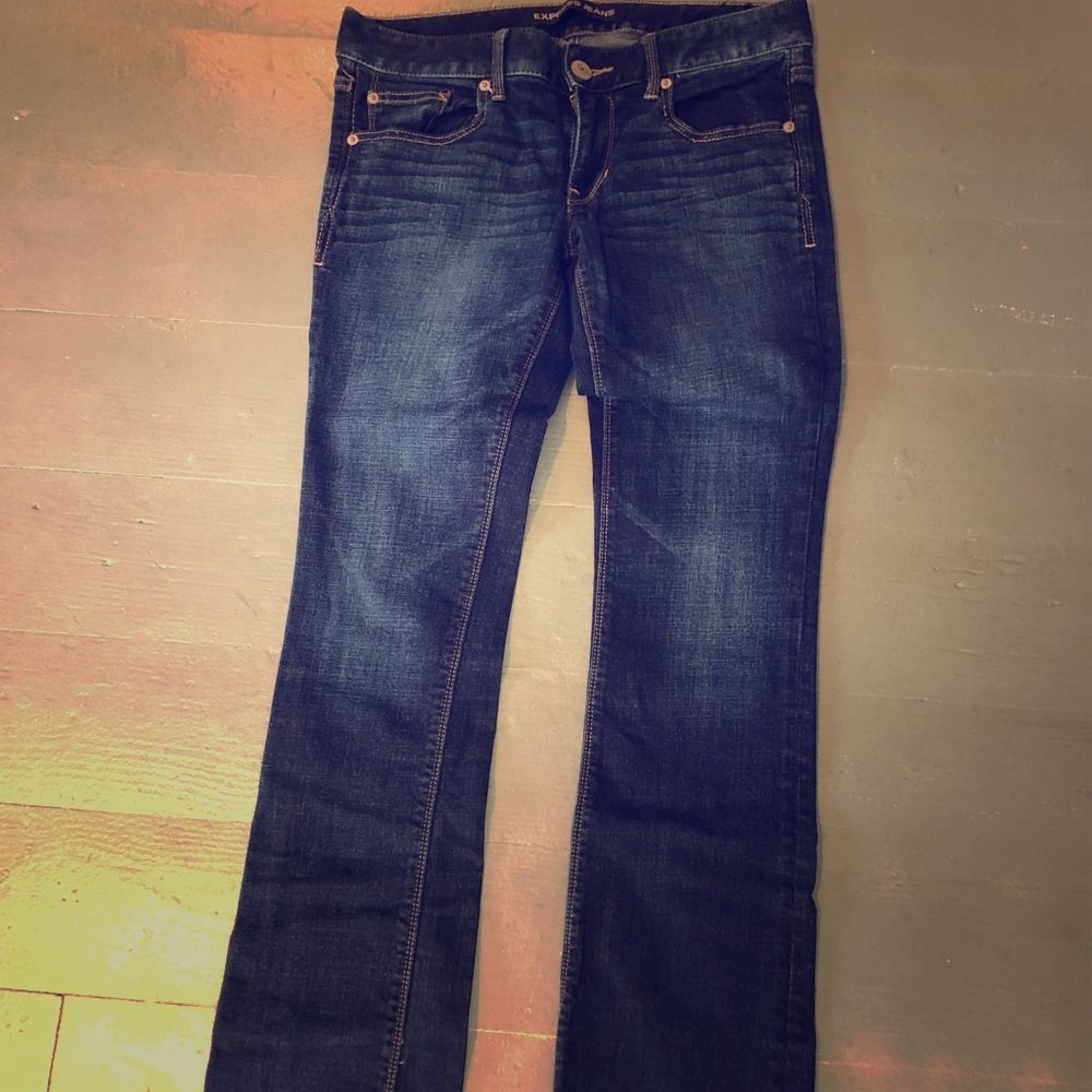 Express Stella Lowrise Barely Boot Jeans